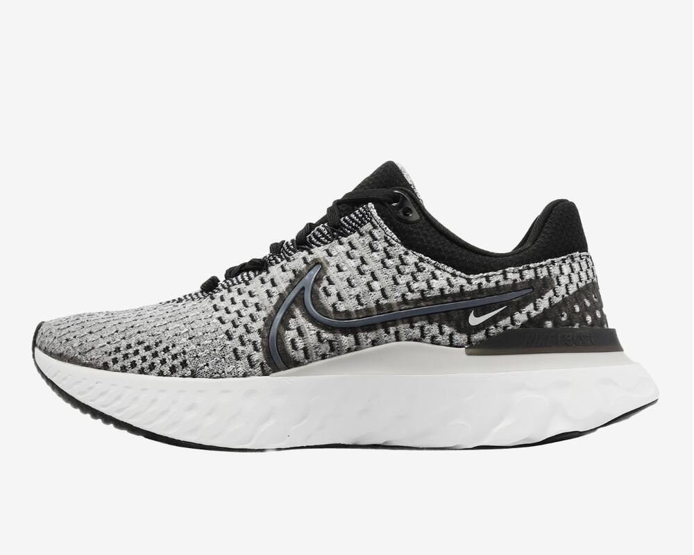 Nike React Infinity Run Flyknit 3 Black Grey Fog women's 11